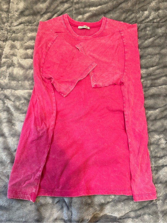 Zenana Outfitters Tops - Zenana Outfitters Girls' Long Sleeve Crewneck Top - Fuchsia Pink